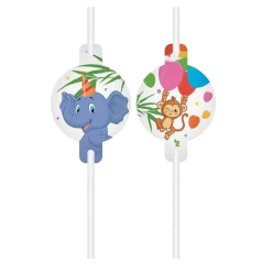 Jungle Balloons - Pappsugrör 4-pack