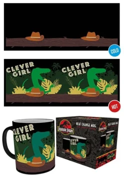 Jurassic Park - Clever Girl Heat Change Porslinsmugg