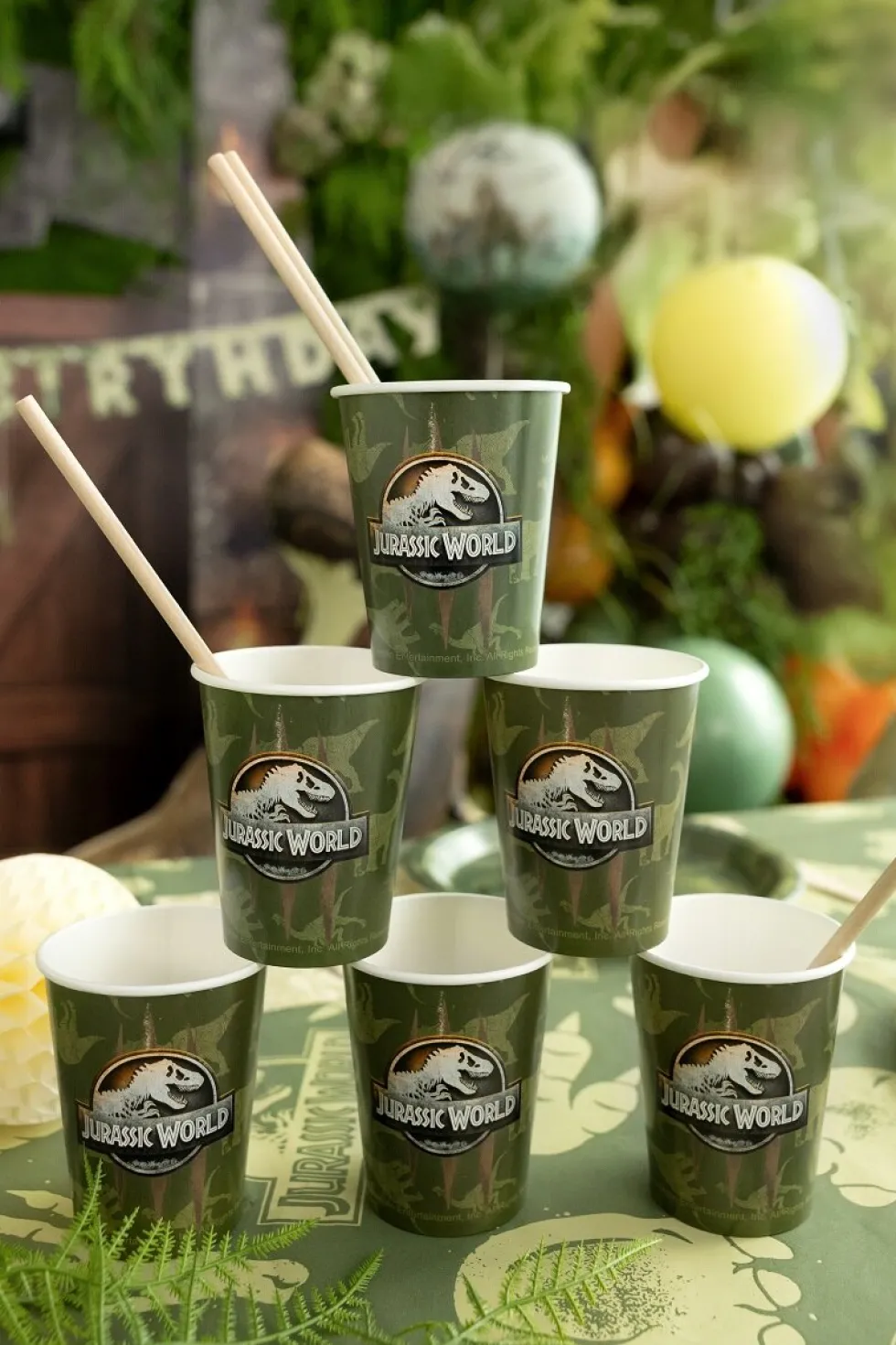 Jurassic World Pappmuggar 6-pack