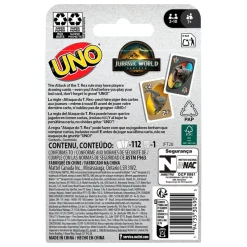 Jurassic World UNO Kortspel