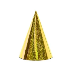 Kalashattar i Glittrande Guld 6-pack