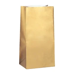 Kalaspåsar i papper - Guldmetallic 10-pack