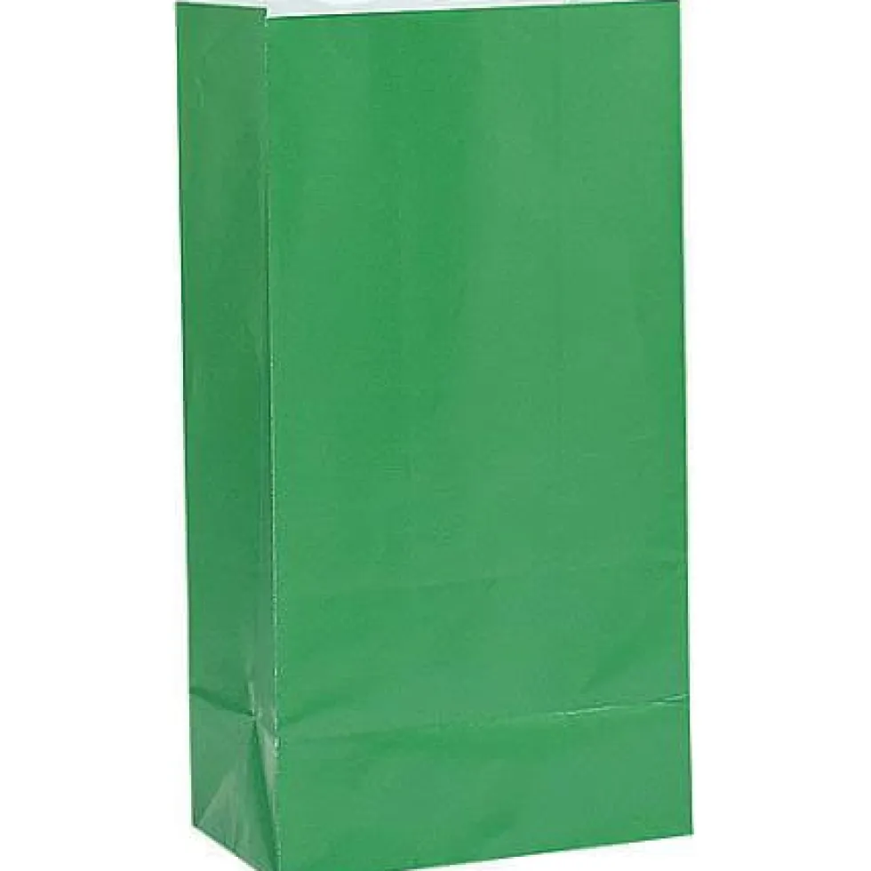 Kalaspåsar i papper - Mörkgröna 12-pack