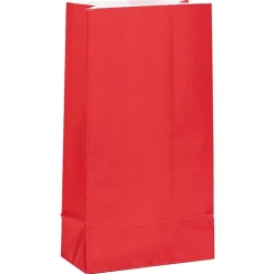 Kalaspåsar i papper - Röda 12-pack