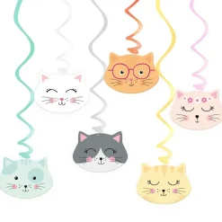 Katt Hängande dekorationer 6-pack
