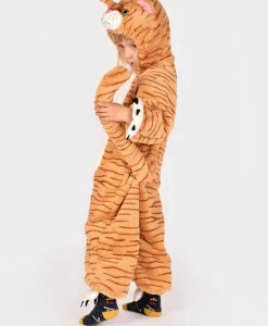 Katt Jumpsuit Maskeraddräkt Barn 4-5 år