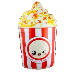 Kawaii Folieballong Popcorn 60 cm