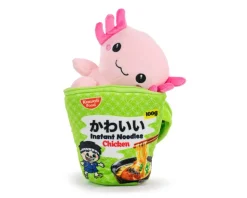 Kawaii Noodle Pot Chicken Gosedjur 17 cm