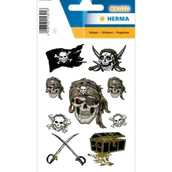 Klistermärken - Pirater 9 st.