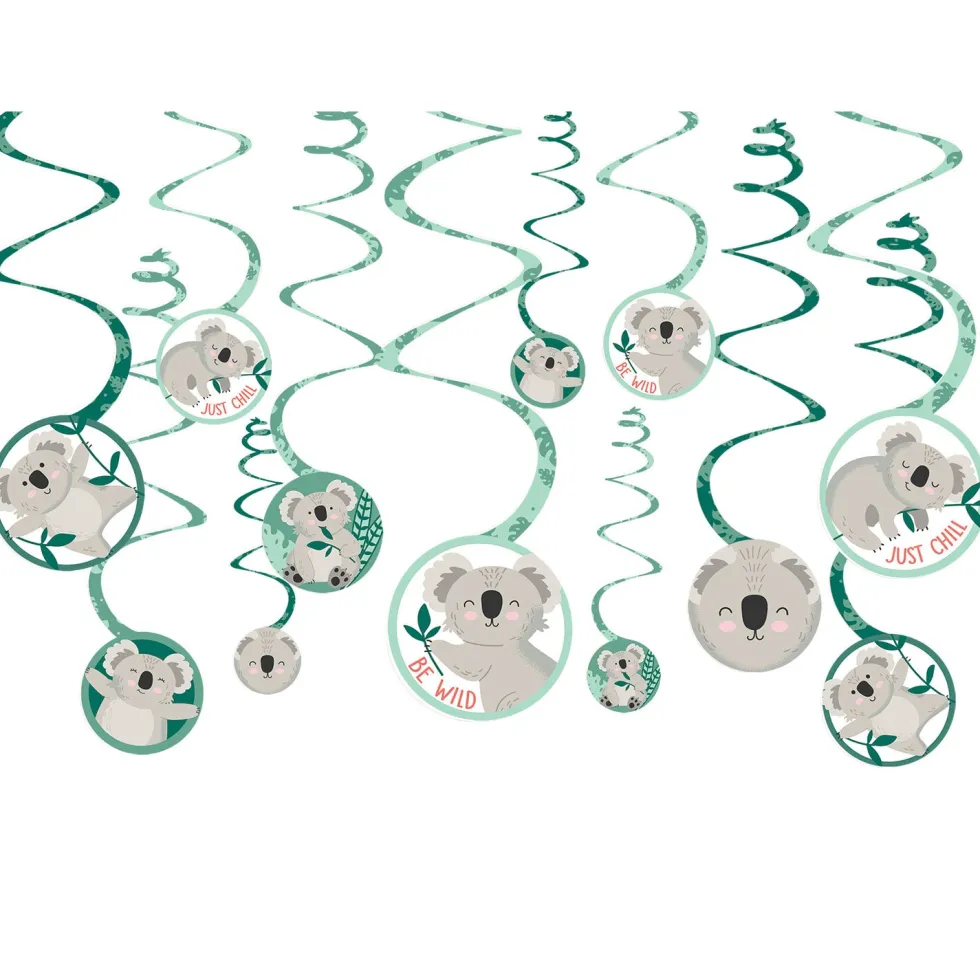 Koala - Hängande Swirl Dekorationer
