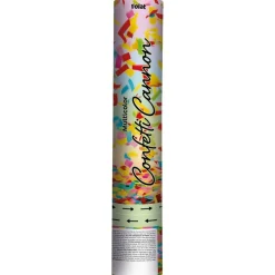 Konfettikanon Papperskonfetti Regnbågsfärger 28 cm