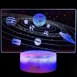 LED Lampa 3D Planetarium