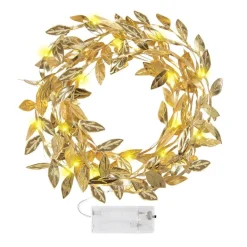 LED-ljusslinga Gyllene Löv 3 meter