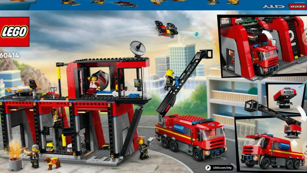 LEGO City - Brandstation med brandbil 6+