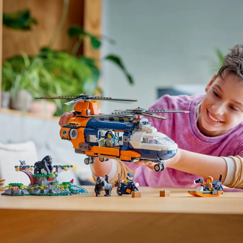 LEGO City - Djungelhelikopter och basläger 8+