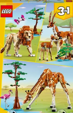 LEGO Creator - Vilda safaridjur 9+