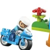 LEGO Duplo - Blå polismotorcykel 2+