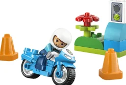 LEGO Duplo - Blå polismotorcykel 2+