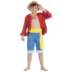 Maskeraddräkt One Piece Luffy Barn 9-12 år