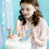 Mermaid Cake Toppers Skimrande 3-pack