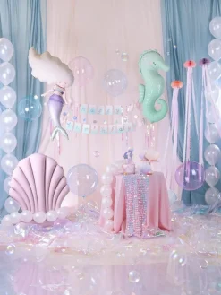 Mermaid Girlang med Backdrop 130 cm