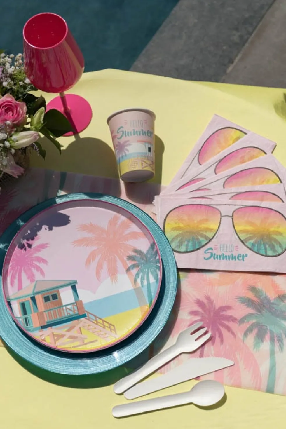 Miami Beach - Pappmuggar 10-pack