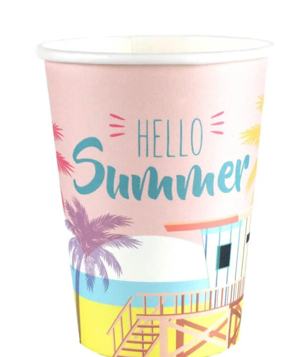 Miami Beach - Pappmuggar 10-pack