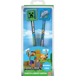 Minecraft - Blyertspennor med Suddgummi 2 st.