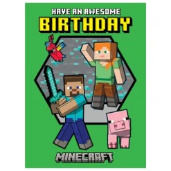 Minecraft Födelsedagskort