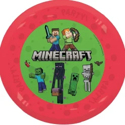 Minecraft - Tallrikar av plast 21 cm 4-pack