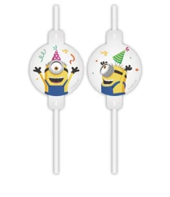 Minions - Pappsugrör 4-pack