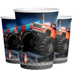 Monster Truck Pappmuggar 8-pack