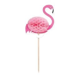 Muffinsdekorationer Flamingos 10-pack