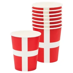 Muggar Danska Flaggan 8-pack