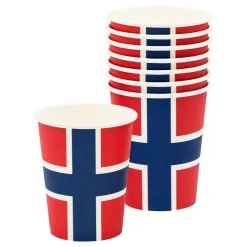 Muggar Norska Flaggan 8-pack