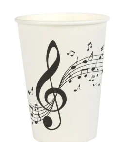 Musiknot - Pappmuggar 10-pack