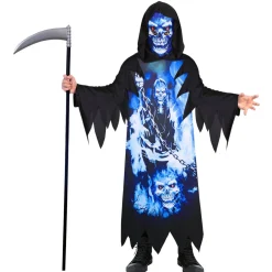 Neon Reaper Maskeraddräkt Barn 6-10 år