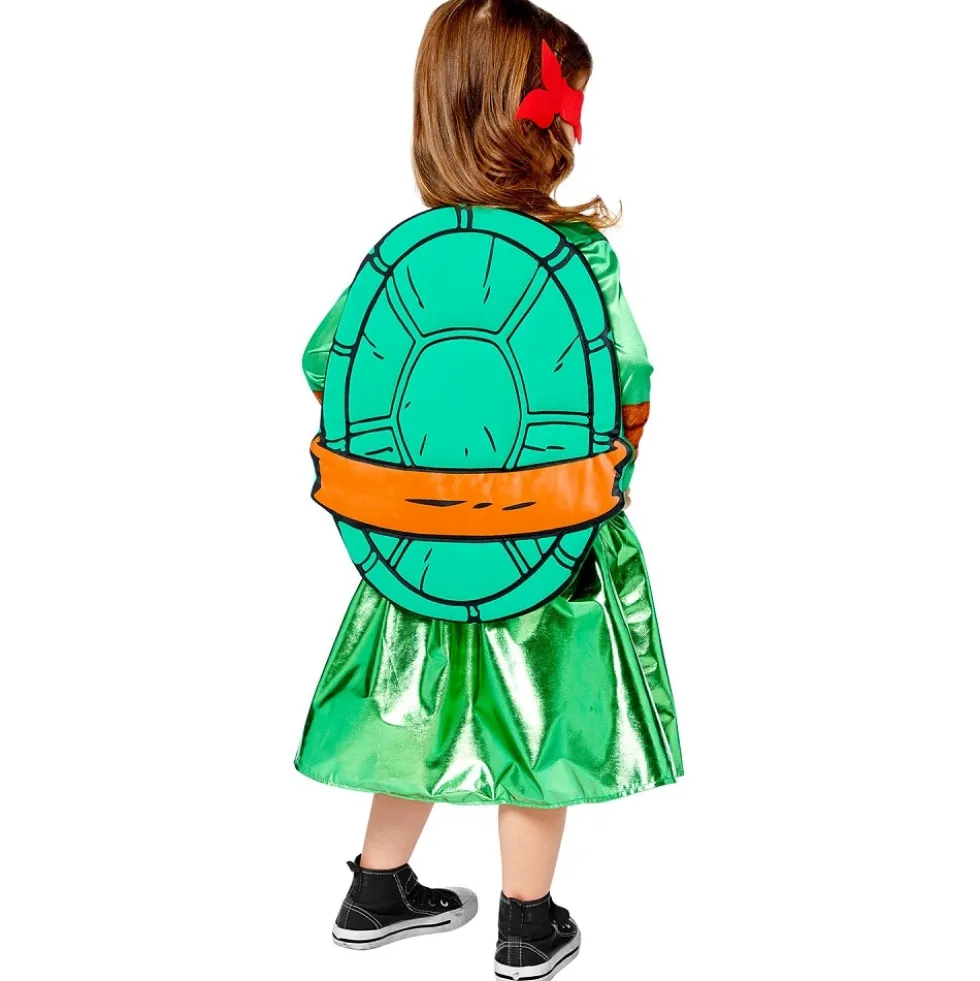 Ninja Turtles Tjej Maskeraddräkt Barn 4-6 år (104-116 cm)