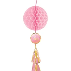 Oh Baby - Dekorationer Honeycomb Rosa