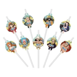 One Piece - Pappsugrör 8-pack