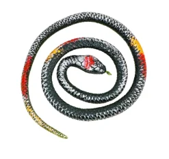 Orm av gummi 77 cm