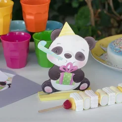 Panda - 2D Bordsdekoration i trä 20 cm
