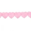 Pappersgirlang med rosa hjärtan 6 meter