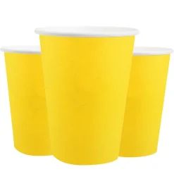 Pappmuggar 210 ml - Gula 8-pack