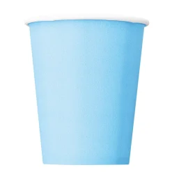 Pappmuggar 266 ml Ljusblå 8-pack