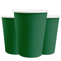 Pappmuggar 250 ml - Mörkgröna 10-pack