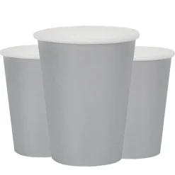 Pappmuggar 250 ml - Silver 10-pack
