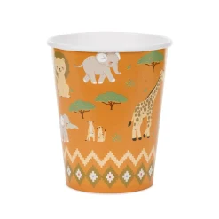 Pappmuggar Safaridjur 6-pack