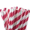 Pappsugrör - Randiga Röda 10-pack