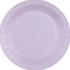 Papptallrikar 22,5 cm - Ljuslila 10-pack